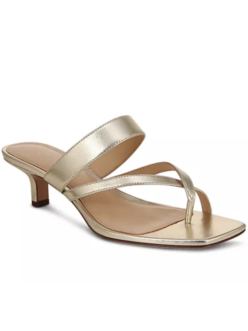 NEW Veronica Beard Alanis Strappy Slip On Mid Heel Sandals